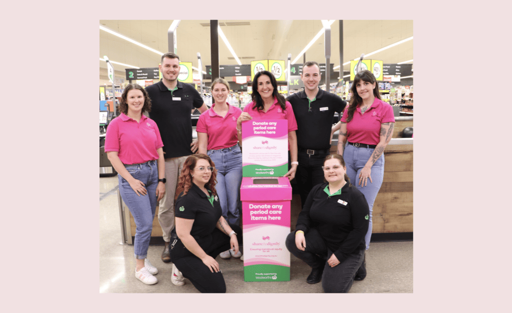 Woolworths is supporting Australian menstrual care charity Share the Dignity this month through its biannual ‘Dignity Drive’ – helping eradicate period poverty in Greater Springfield.